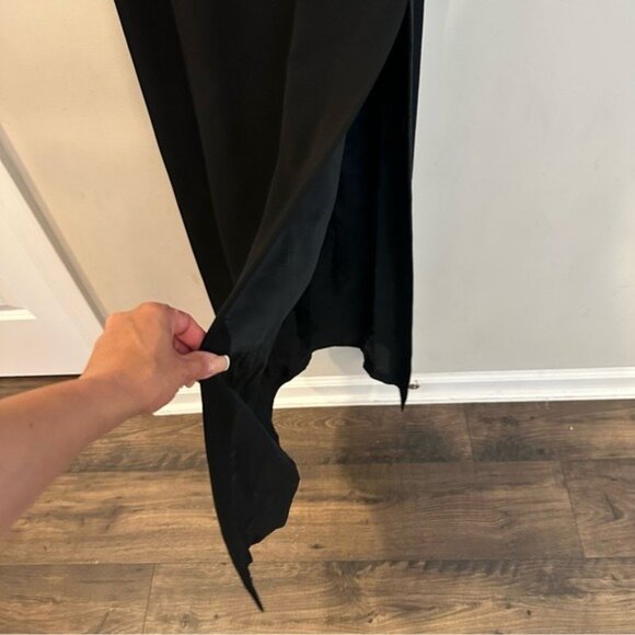 Pía Rucci Black Maxi Pencil Dress Sleeveless Elegant Size 8 - Picture 6 of 11